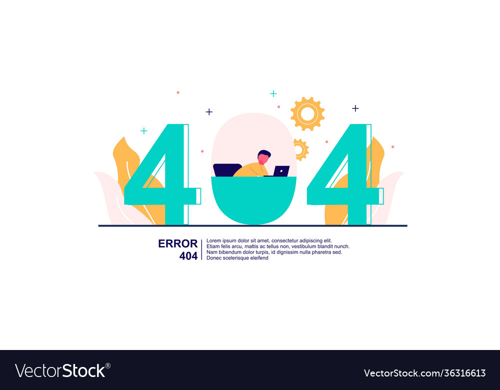 Concept 404 error page