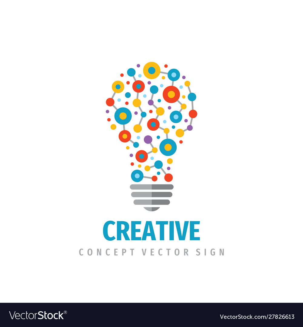 Creative idea - logo template concept vector image Creative idea - logo template concept
