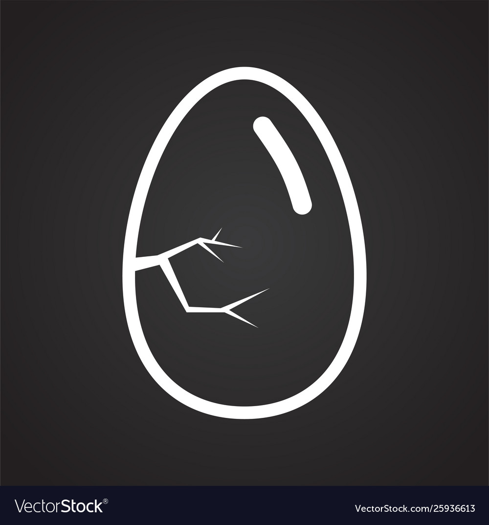 Egg related icon on background for graphic and web vector image Egg related icon on background for graphic and web