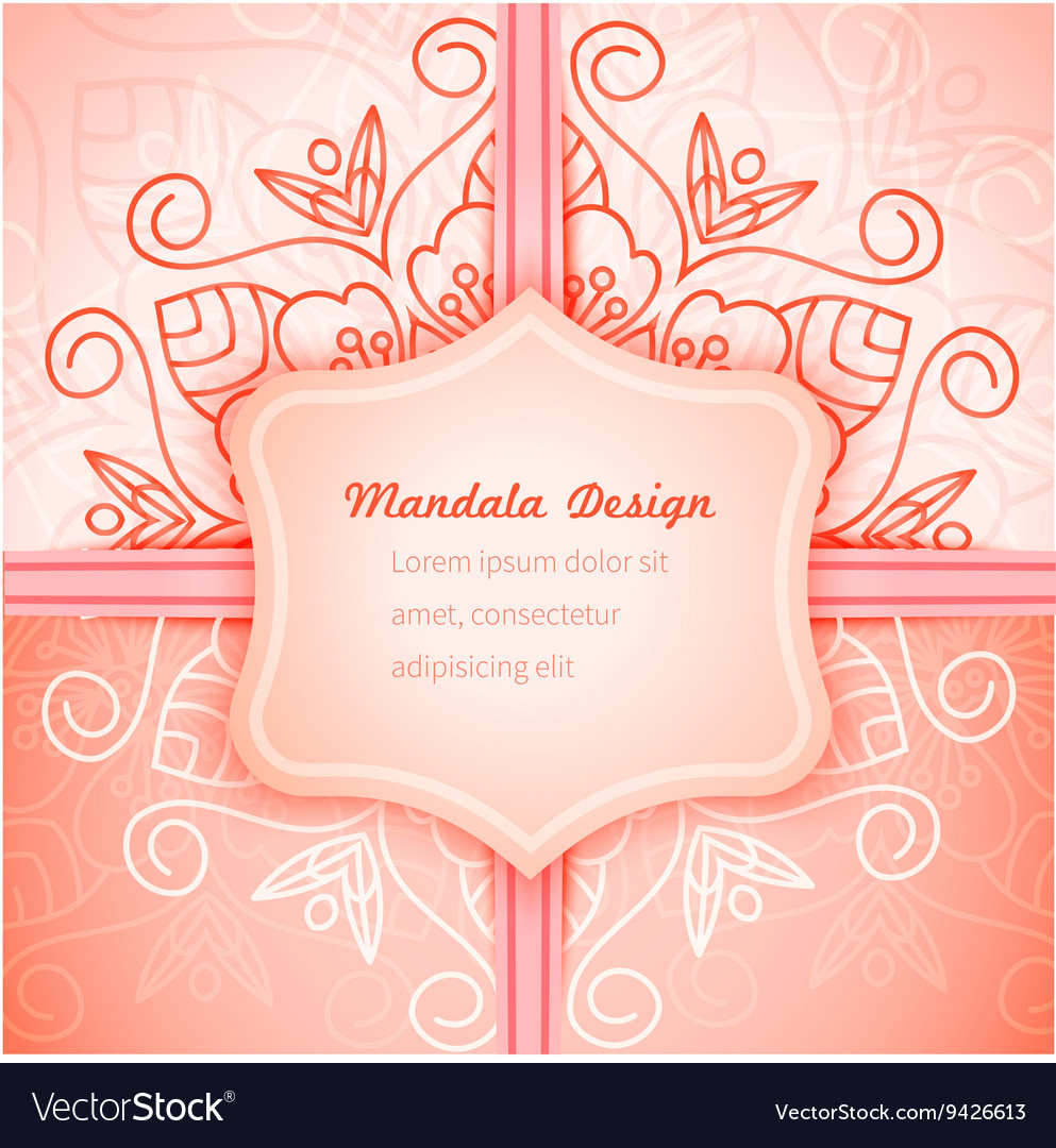 Mandala invitation lace