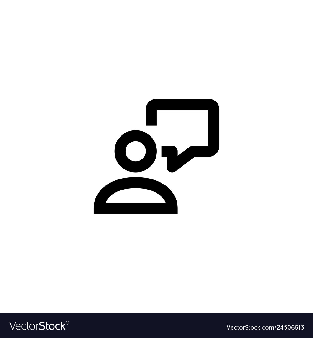 Message icon dialog sign vector image Message icon dialog sign
