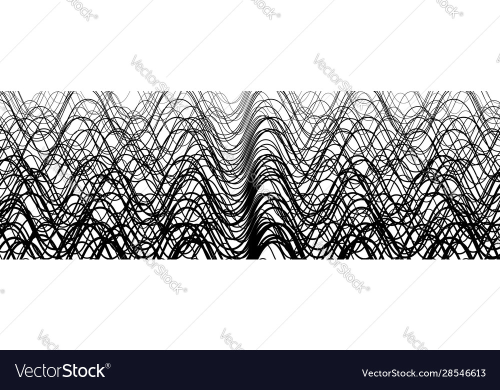Random wavy zig-zag lines abstract art texture