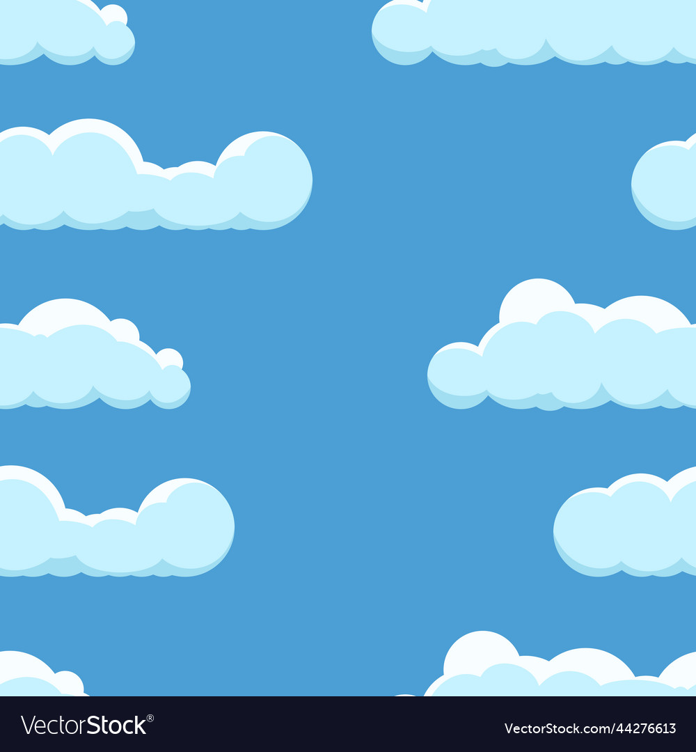 Seamless background with clouds