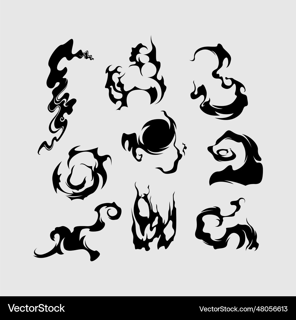 Smoke cloud Royalty Free Vector Image - VectorStock