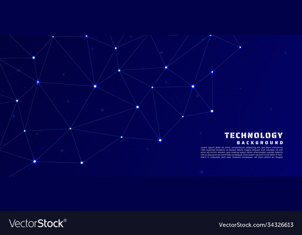 Technology line pattern design dot glow light