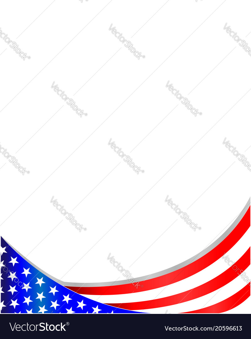 Usa Flag Wave Pattern Frame Royalty Free Vector Image Usa Flag Wave Pattern Frame Vector Image