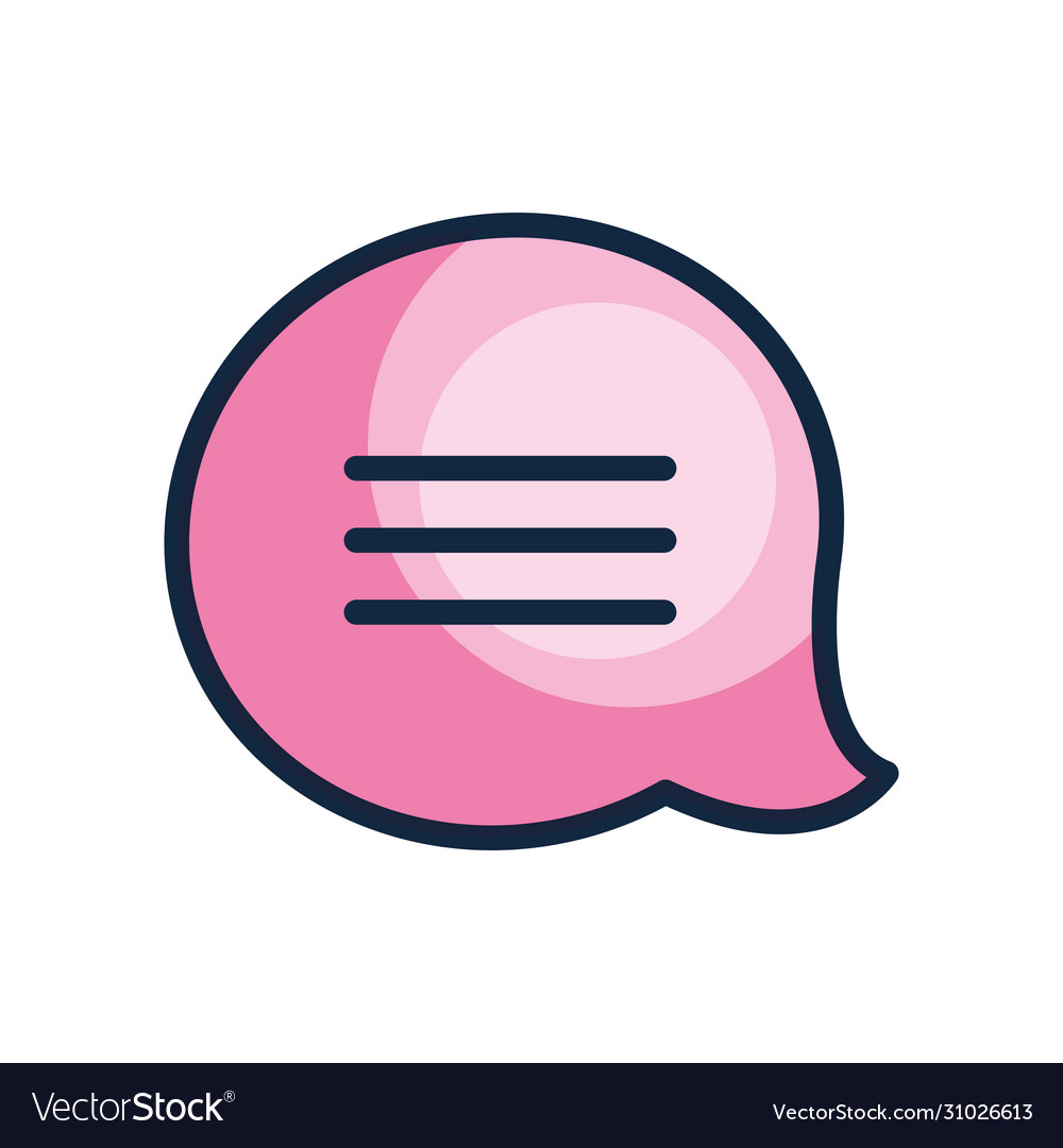 User interface concept message symbol speech