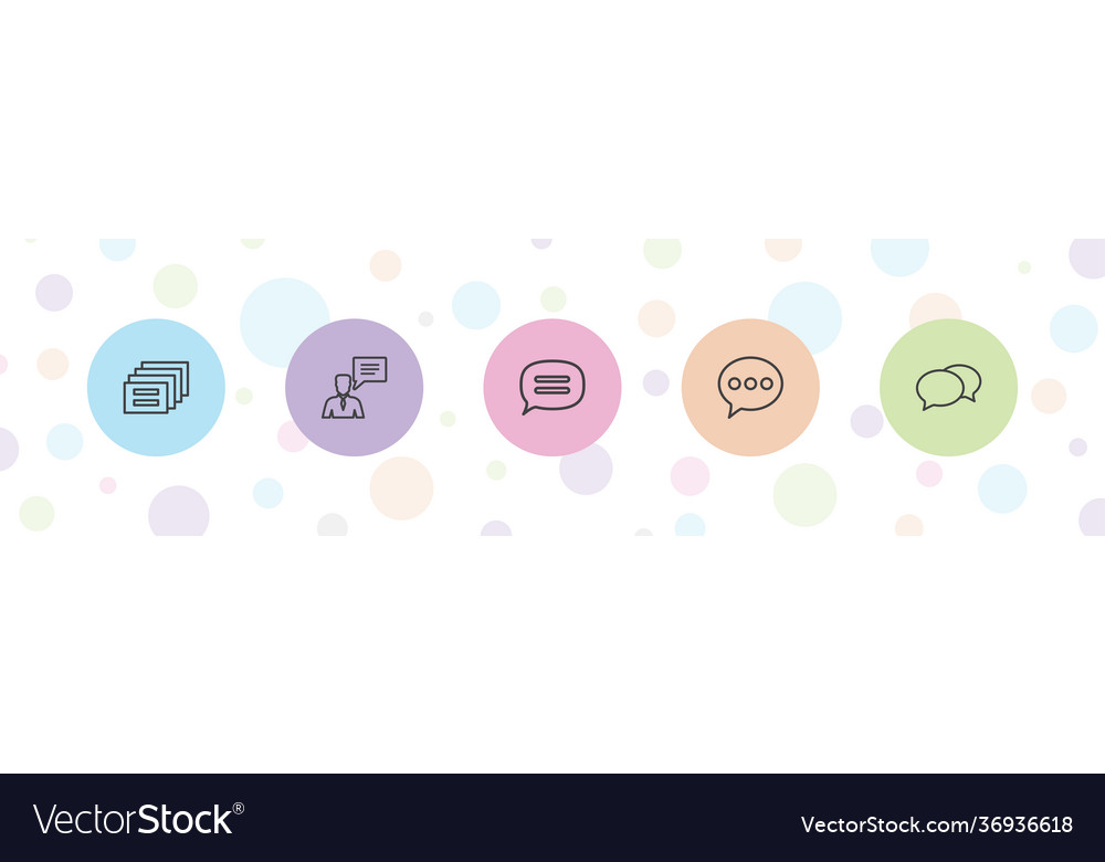 5 dialog icons