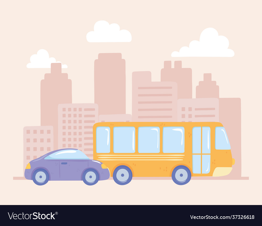 Car bus city