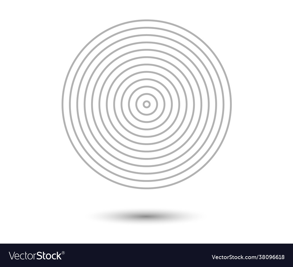 Concentric circle elements element for graphic Vector Image Concentric circle elements element for graphic