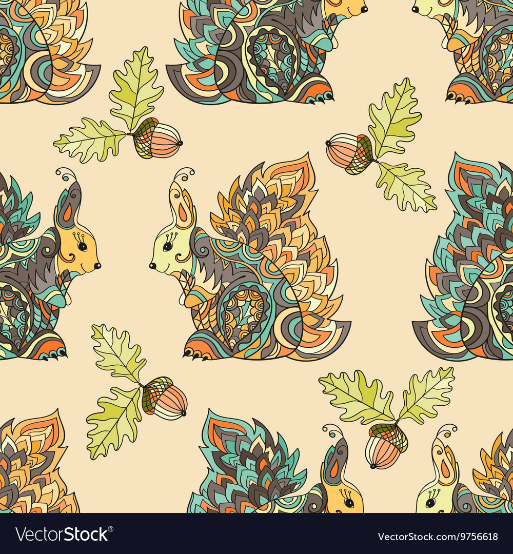 Entangle forest seamless pattern