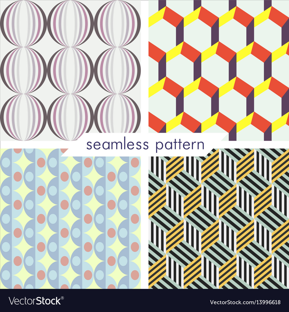 Geometric Pattern Set - Retro & Modern