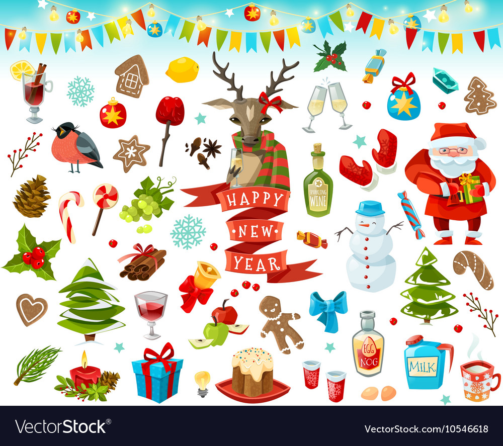 Happy new yea Royalty Free Vector Image - VectorStock