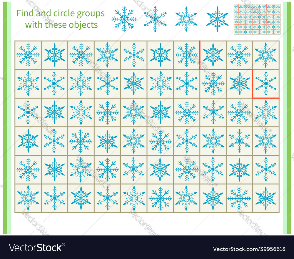 Logic game for children divide and circle vector image Logic game for children divide and circle