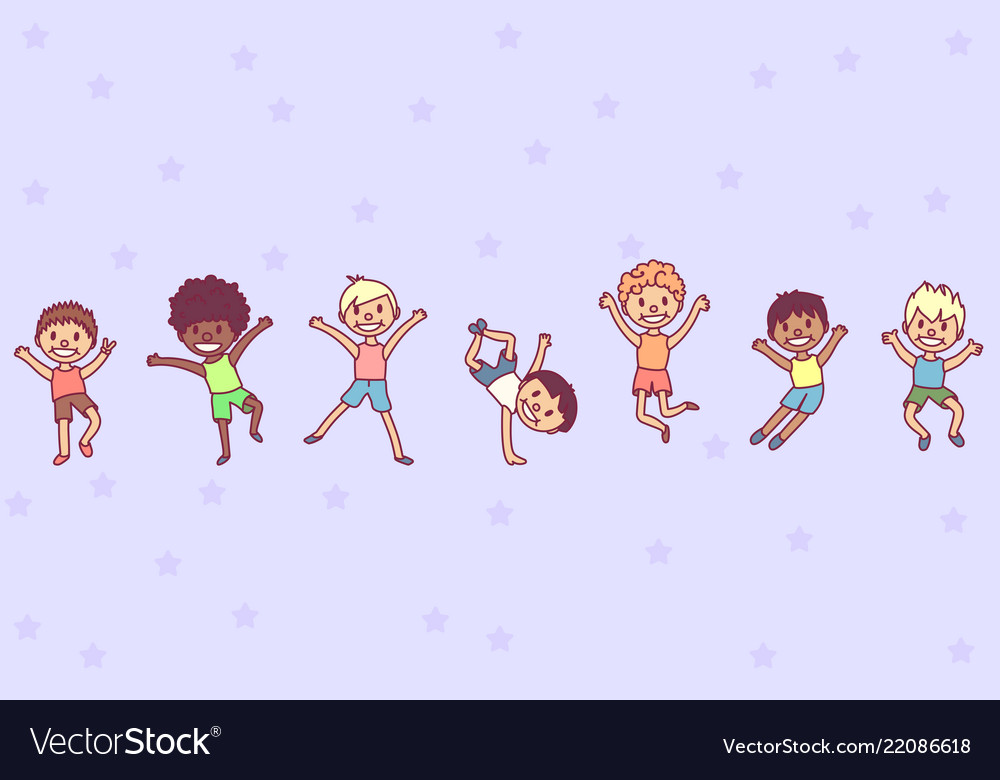 Playing kids background Royalty Free Vector Image