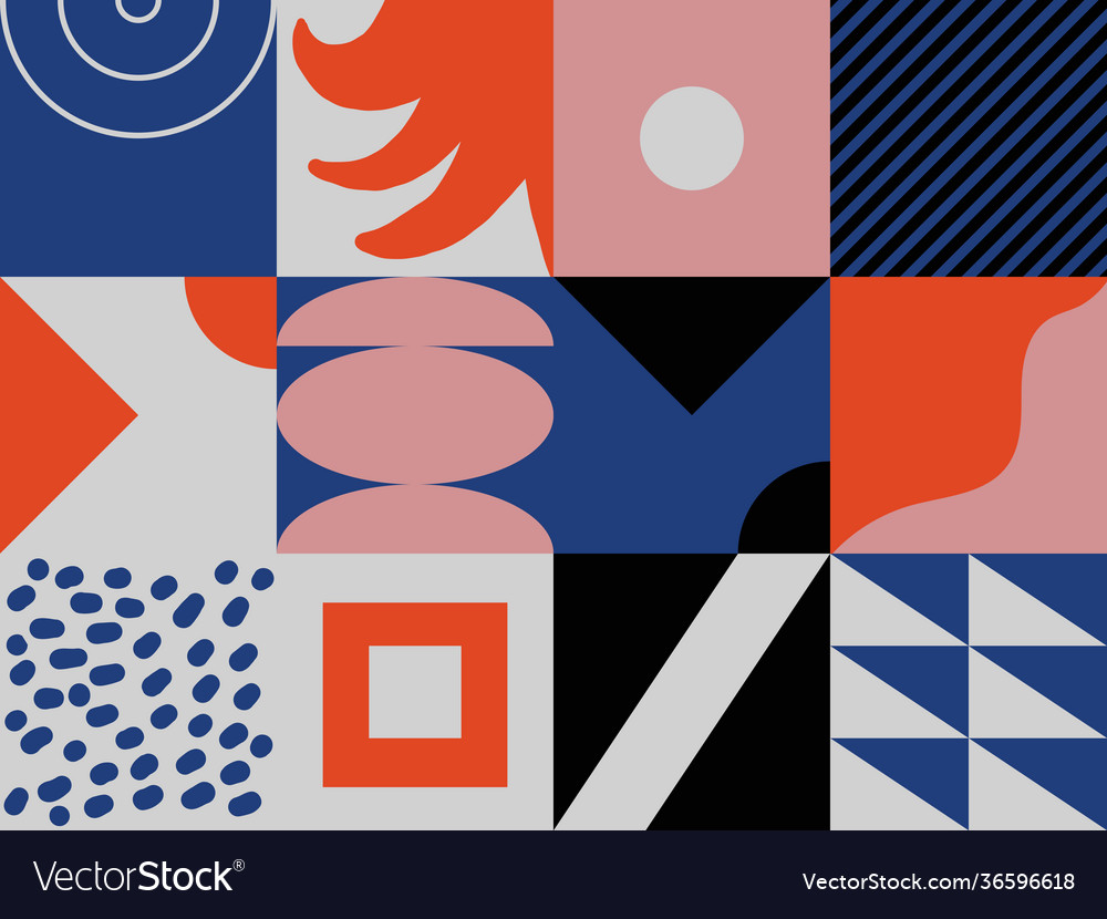 Scandinavian artwork pattern design vector image Scandinavian artwork pattern design