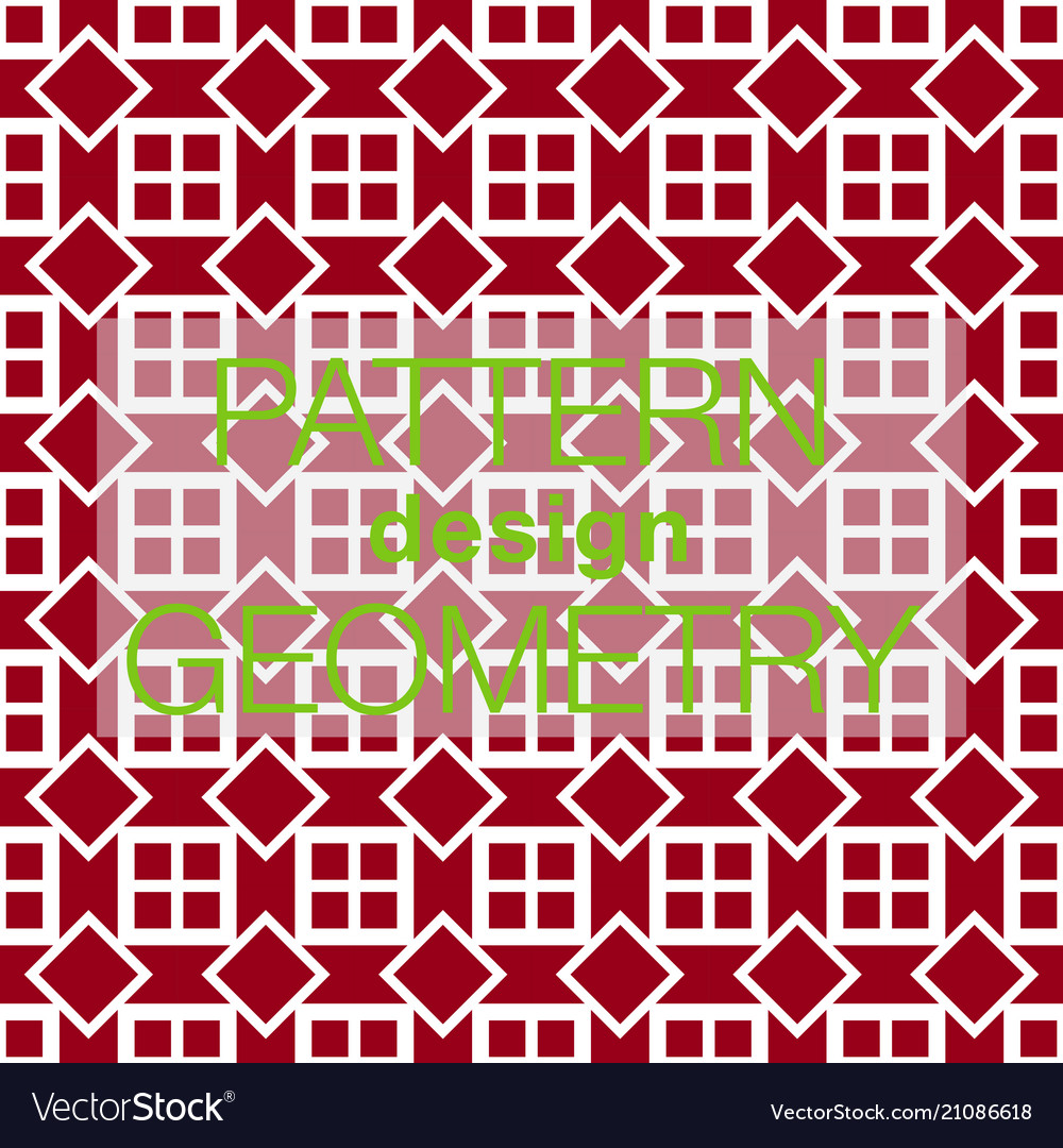 Seamless pattern in colors with geometric Vector Image Seamless pattern in colors with geometric