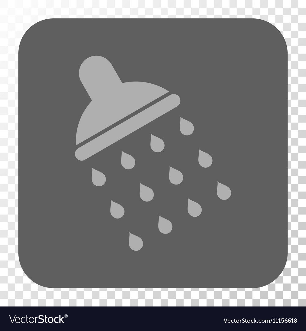 Shower rounded square button