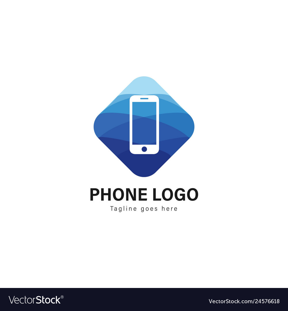 Smart phone logo template design Vector Image Smart phone logo template design
