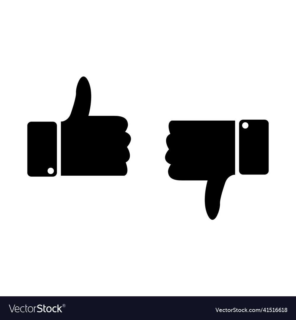 Up and down like icon one of set web icons