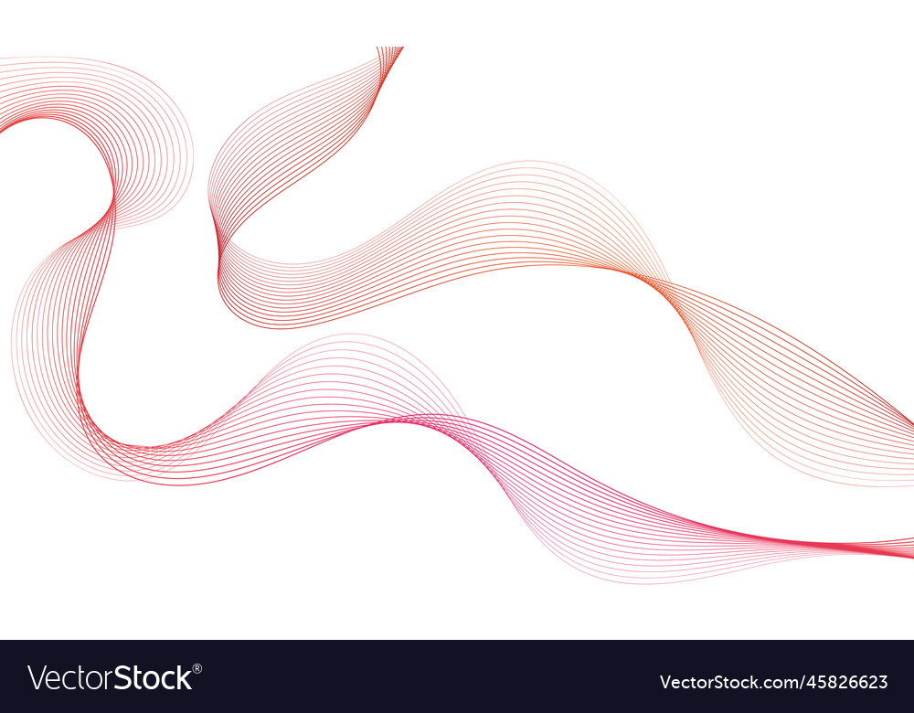 Abstract colorful wave element for design vector image Abstract colorful wave element for design