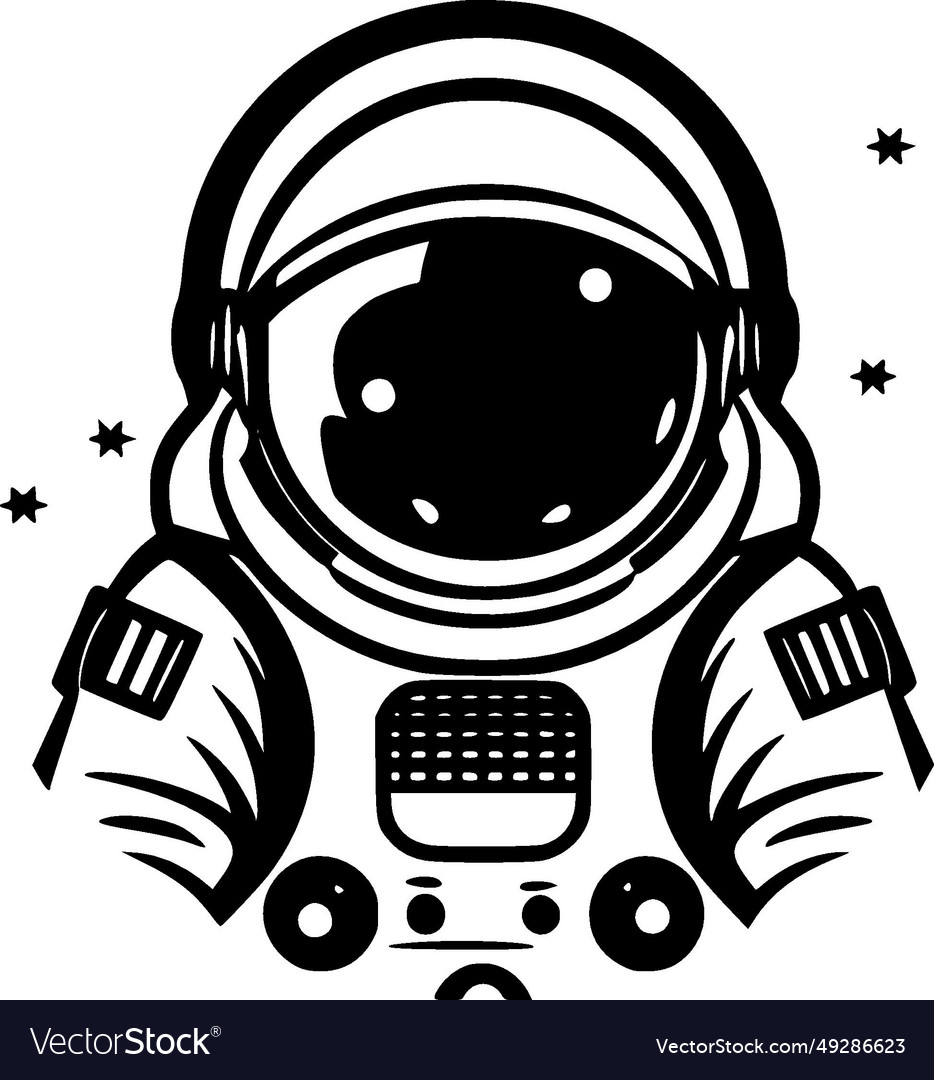 Astronaut - minimalist and simple silhouette