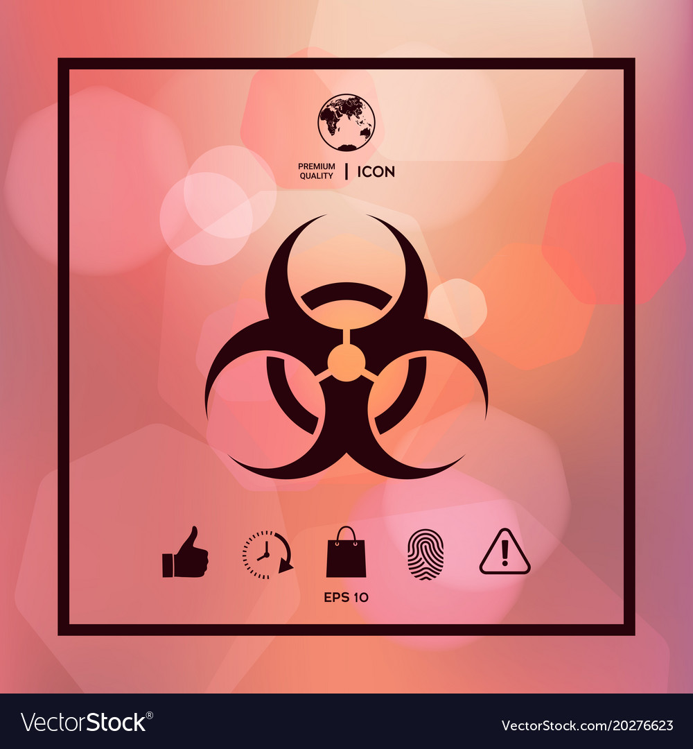 biological hazard sign royalty free vector image