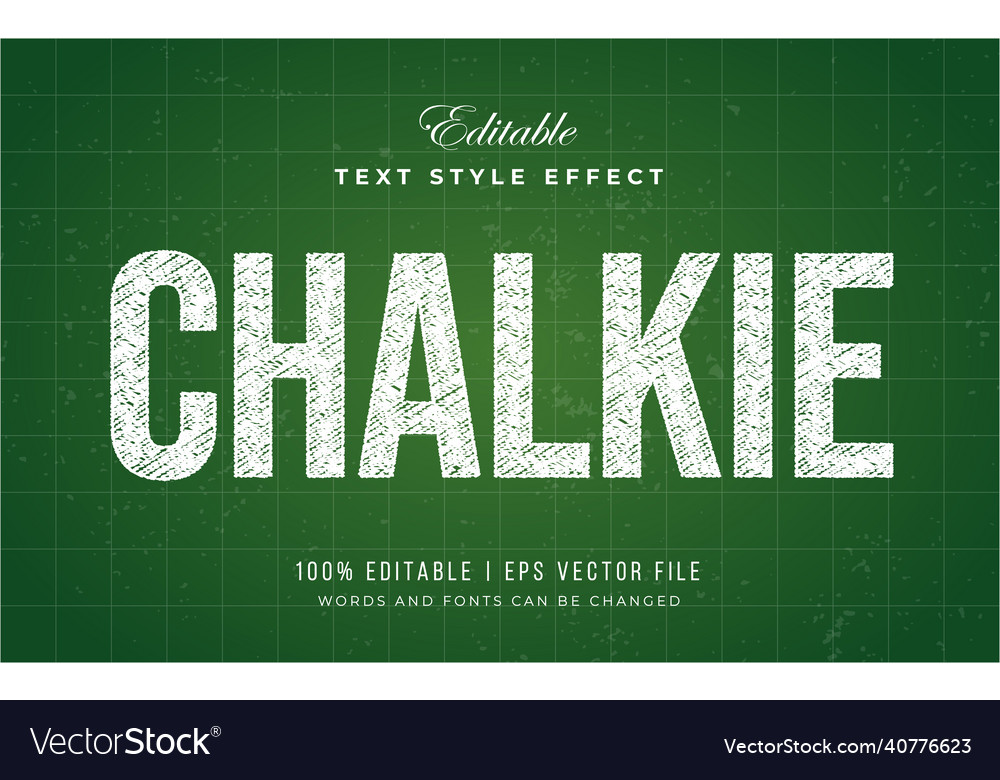 Chalk text effect