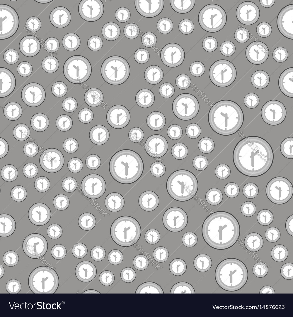Clock icon seamless pattern