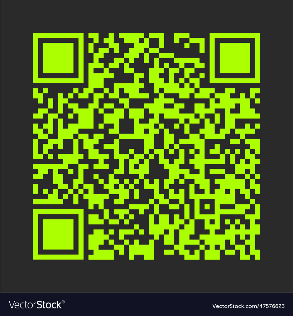 Color qr code quick response marketing vector image Color qr code quick response marketing