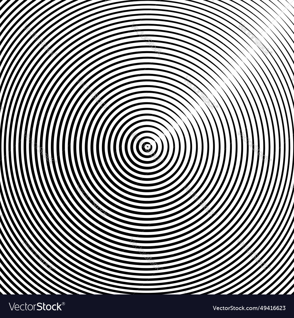 Concentric circle lines pattern