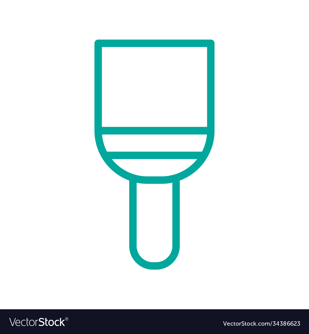 Concept style line brush icon for web