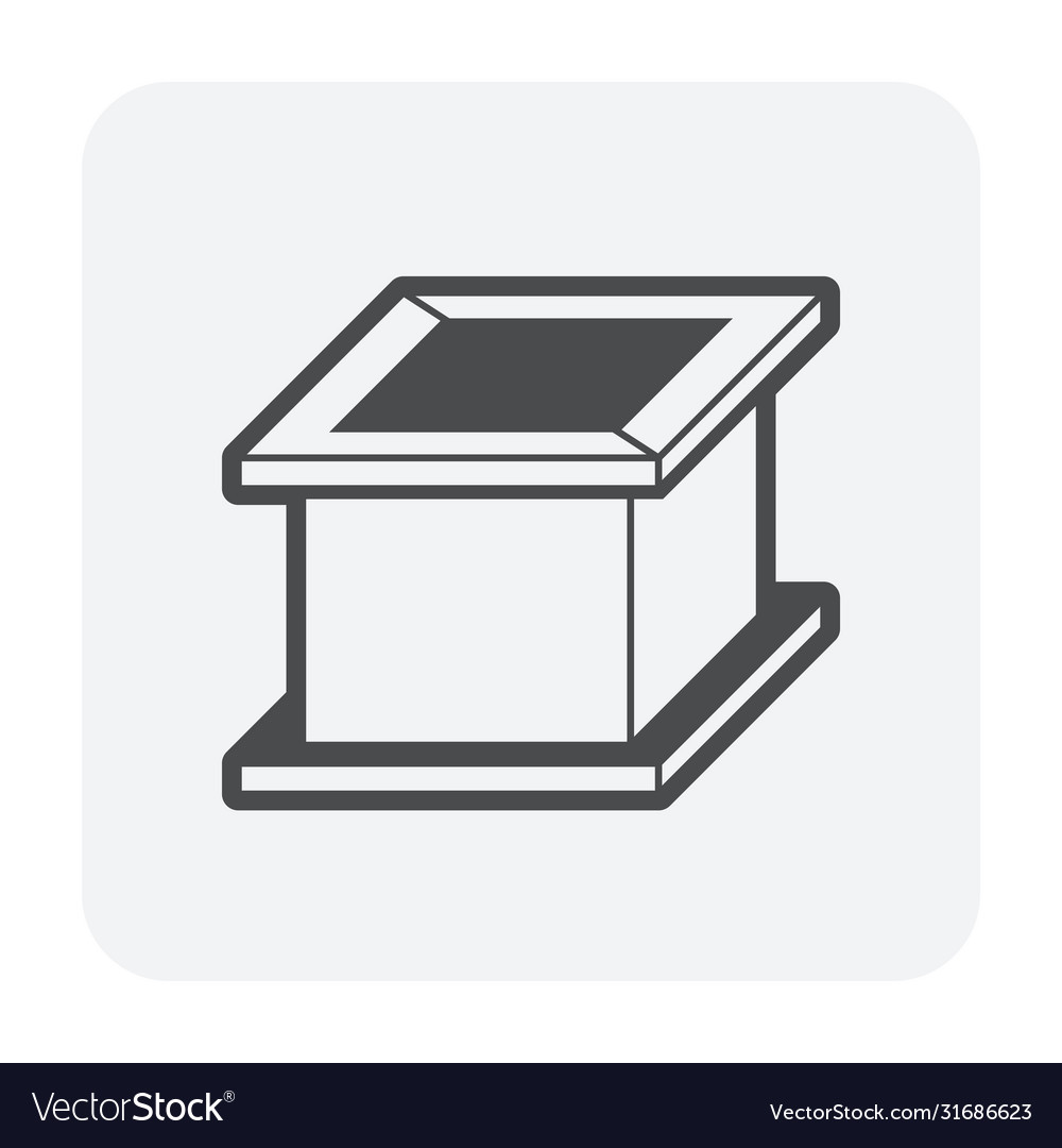 Concrete testing icon Royalty Free Vector Image