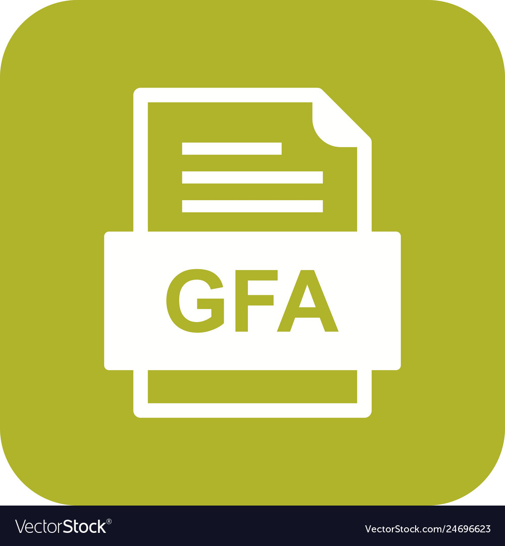 Gfa file document icon