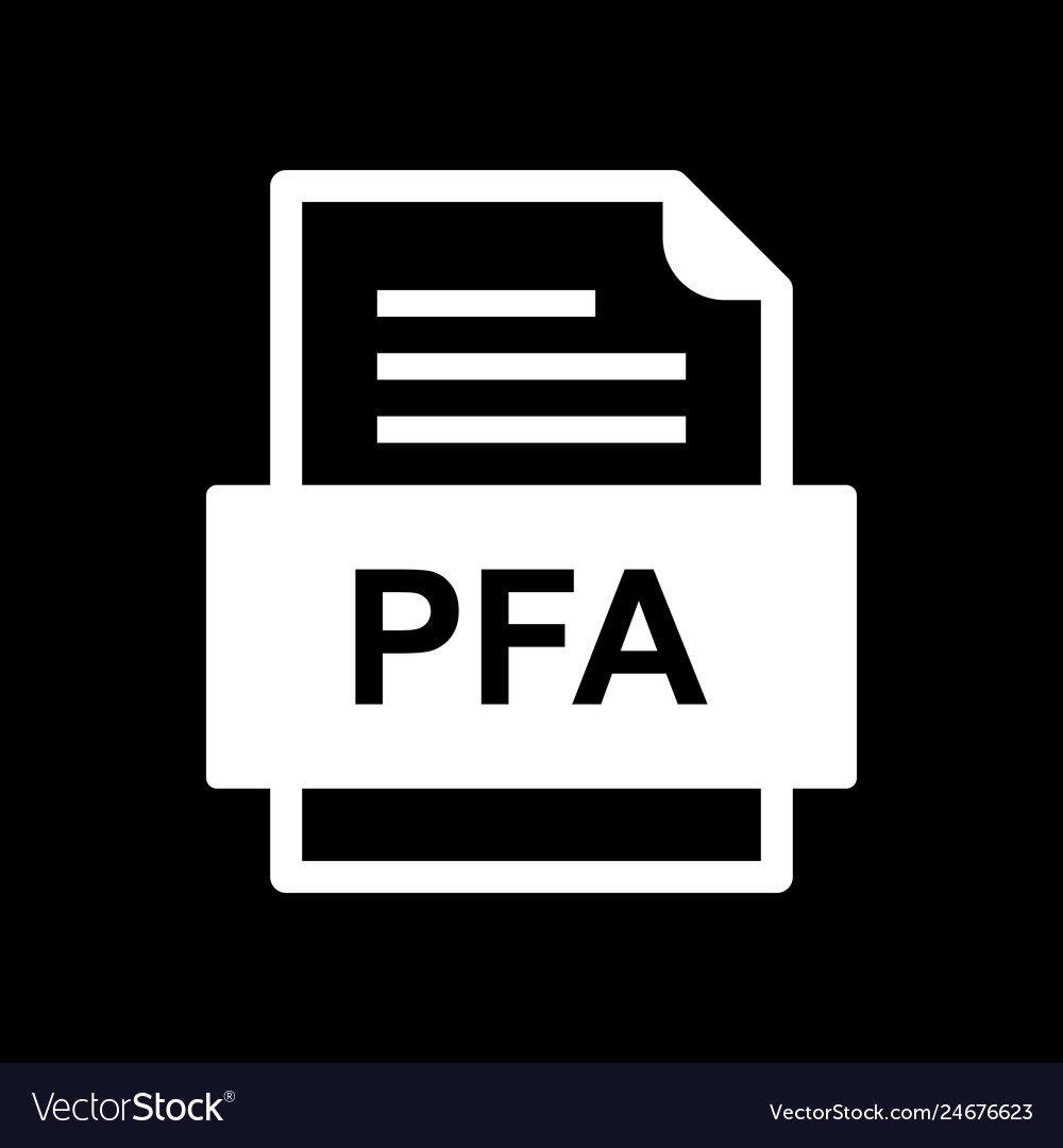 Pfa file document icon
