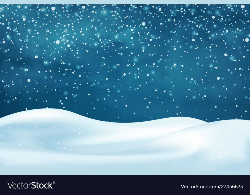 Realistic snowdrifts winter snowy abstract