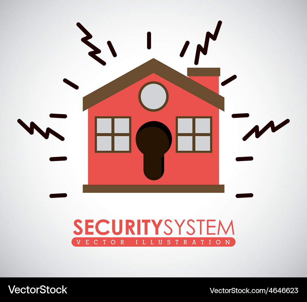 Security system design Royalty Free Vector Image