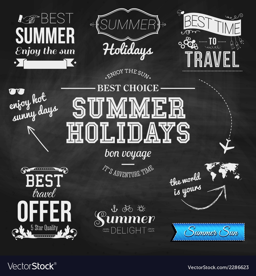 Summer Chalkboard Collection
