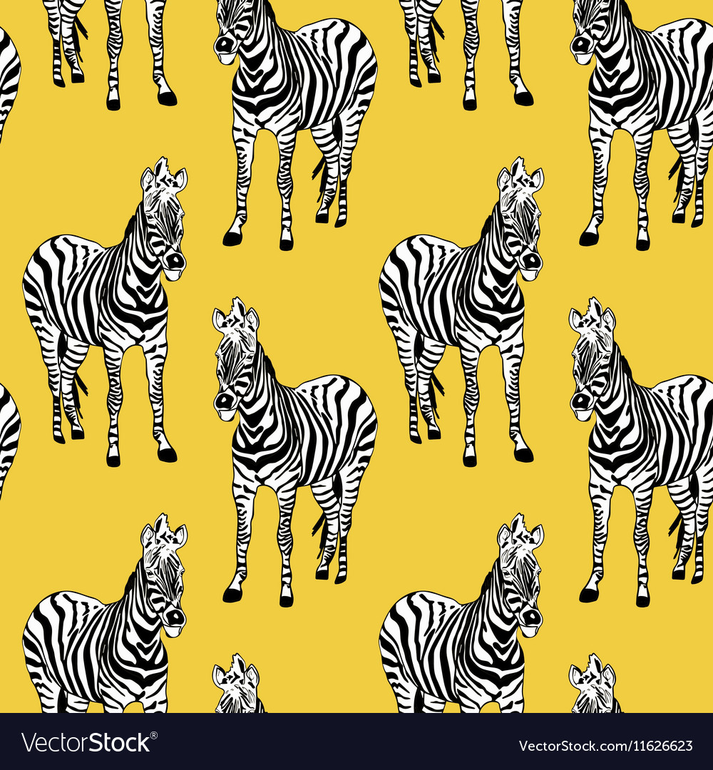 Zebra Pattern Seamless Background