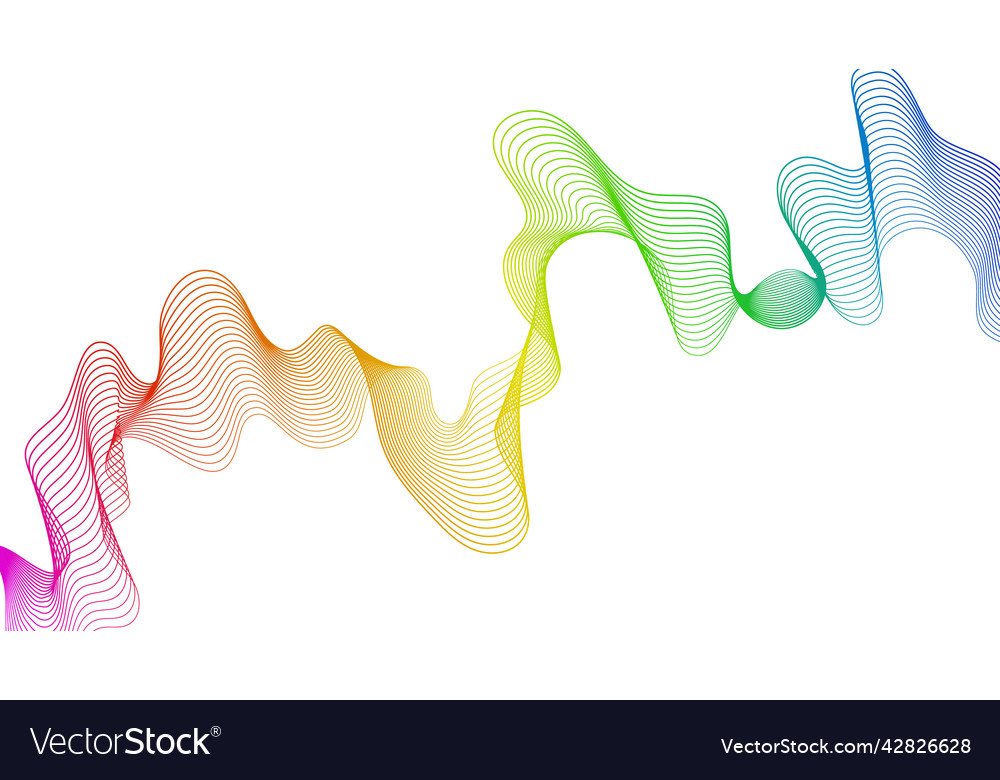 Abstract backdrop with wave gradient lines vector image Abstract backdrop with wave gradient lines