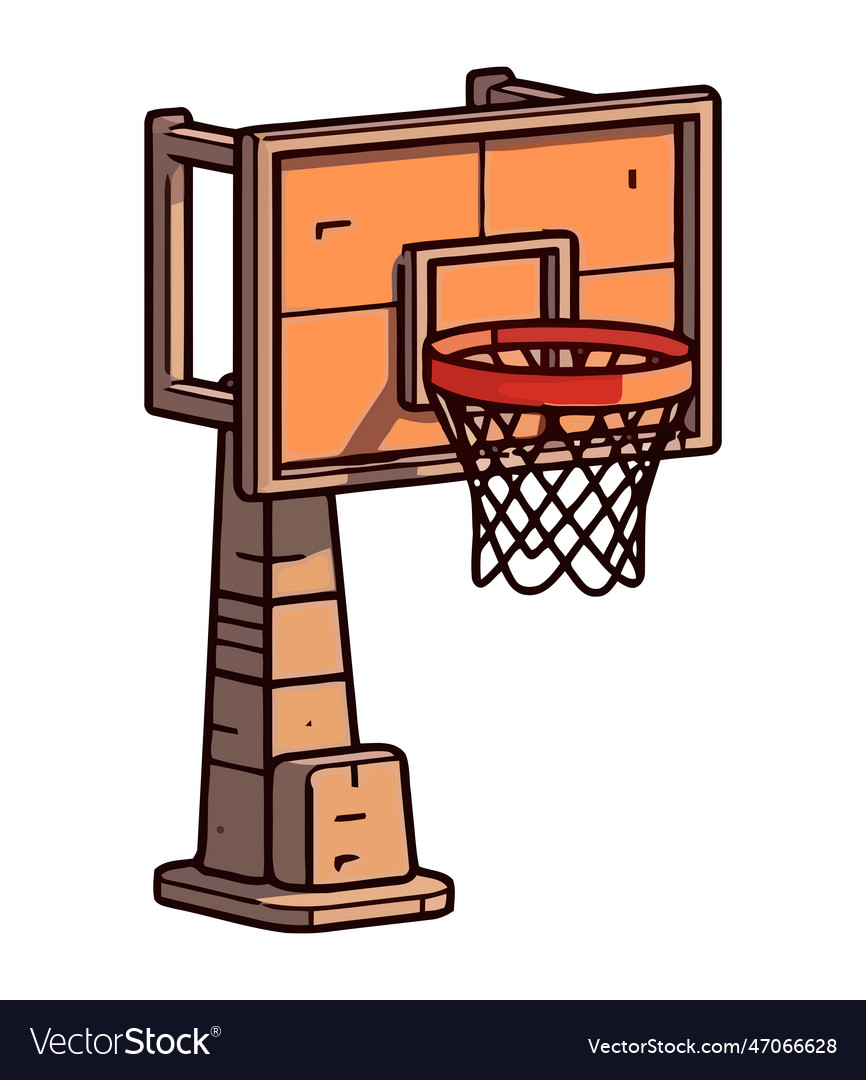 Basketball hoop sports Royalty Free Vector Image