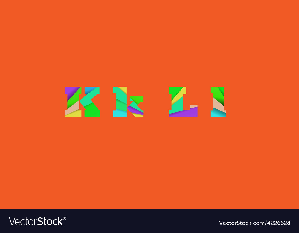 Cut into several parts within font kl