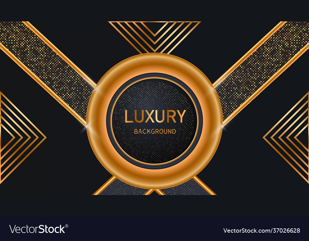 Dark abstract background with black overlap layers vector image Dark abstract background with black overlap layers