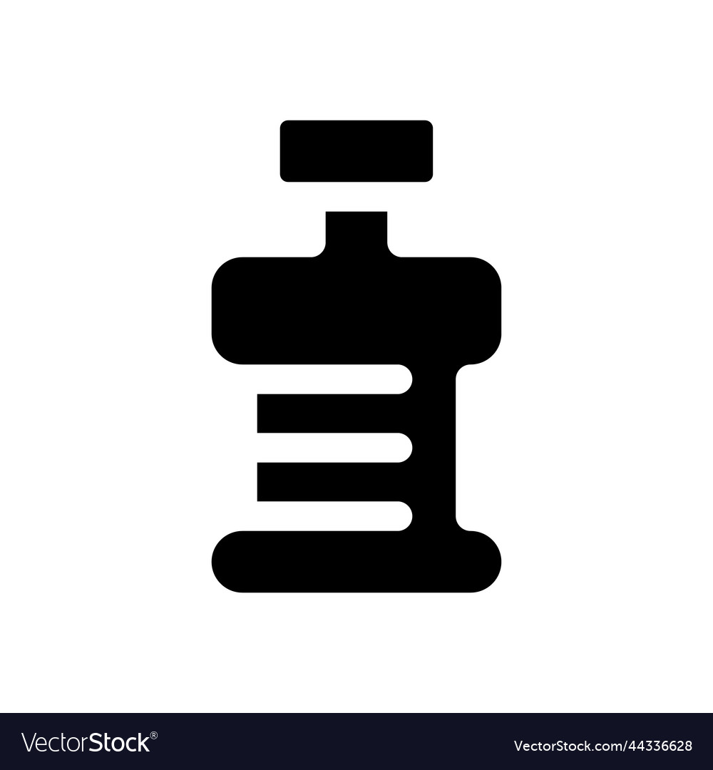 Fitnessflasche schwarz glyph ui icon