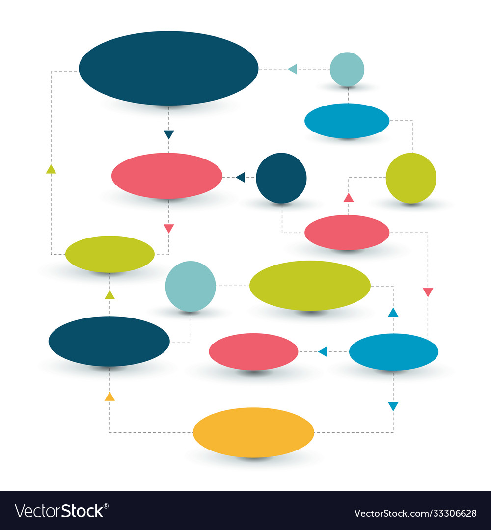Flow chart scheme infographics elements design vector image Flow chart scheme infographics elements design