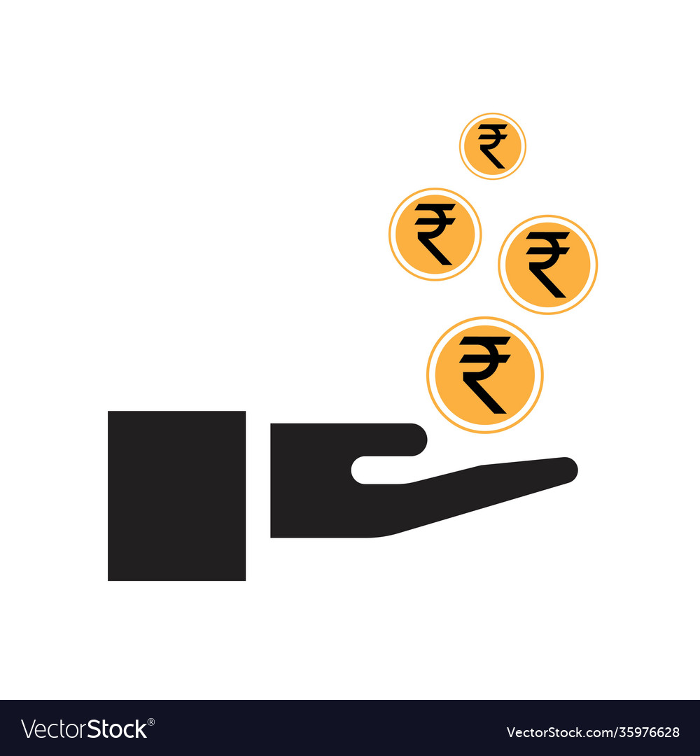 Indian rupee icon sign