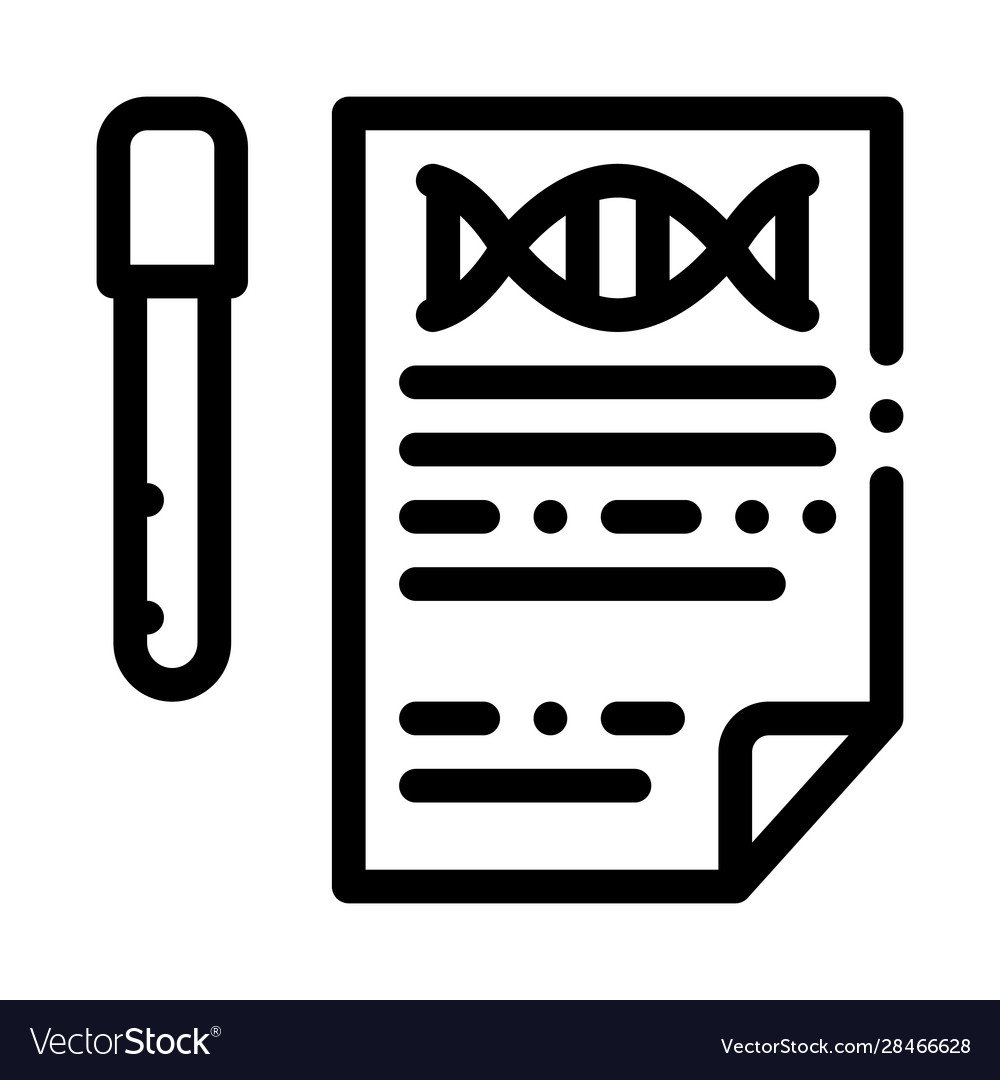 Result test list flask icon outline vector image Result test list flask icon outline