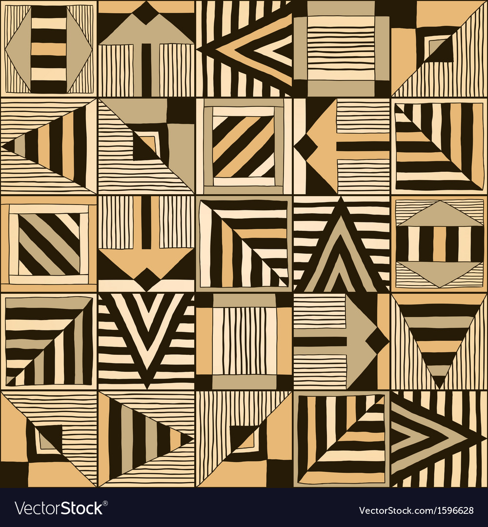 Seamless pattern with abstract elements