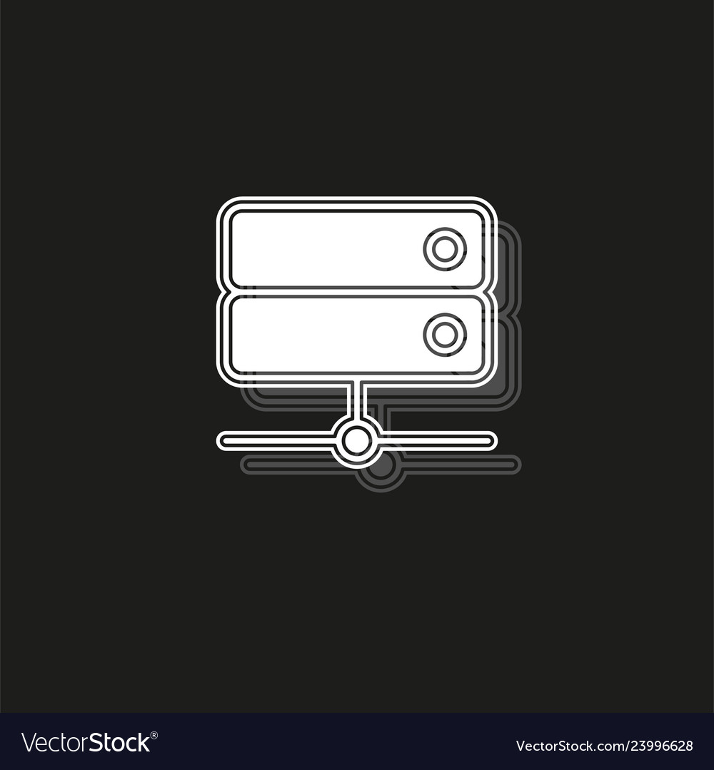 Server data racks - computer storage icon