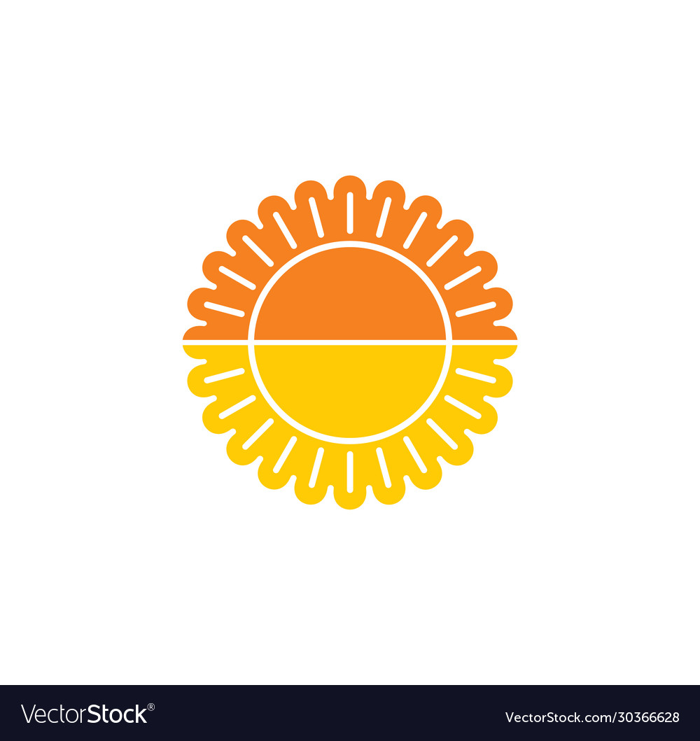 Sun related icon on background for graphic and web vector image Sun related icon on background for graphic and web